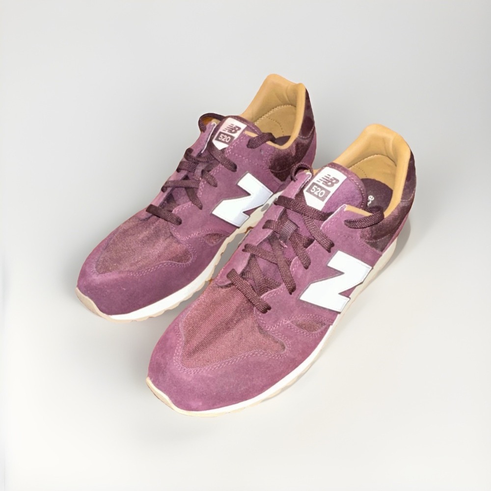 New Balance 520 Burgundy Men's Low‎ Top Athletic Shoe Lace Up Casual Running 13